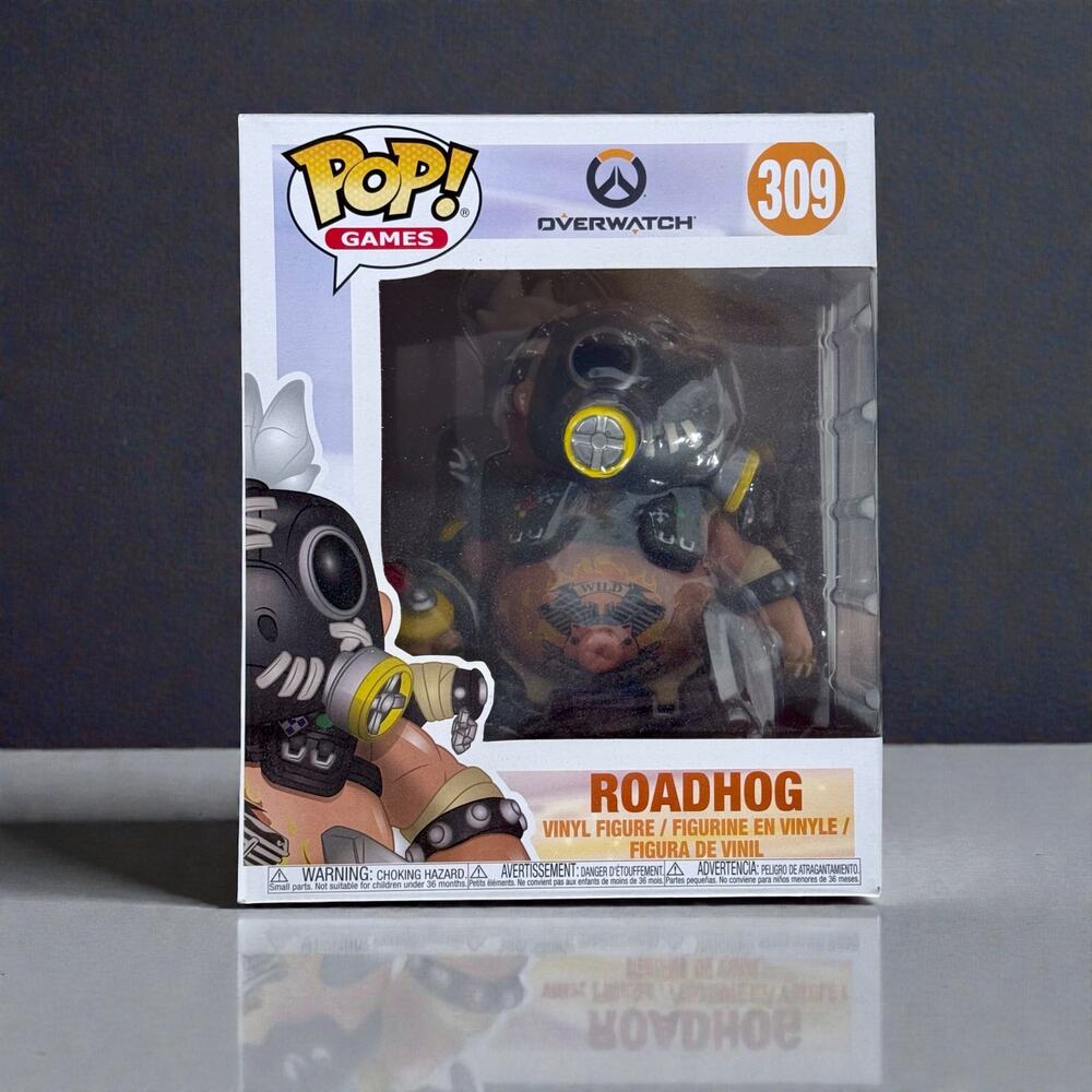 Funko Pop Unopened Roadhog 309 Overwatch 6" Vinyl Figure Gaming Collectible